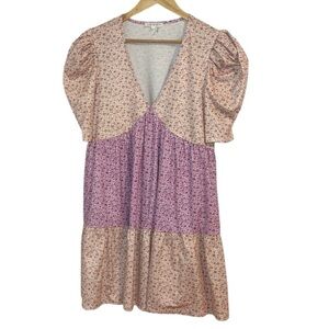 Free the Roses Pink and Purple Floral Dress